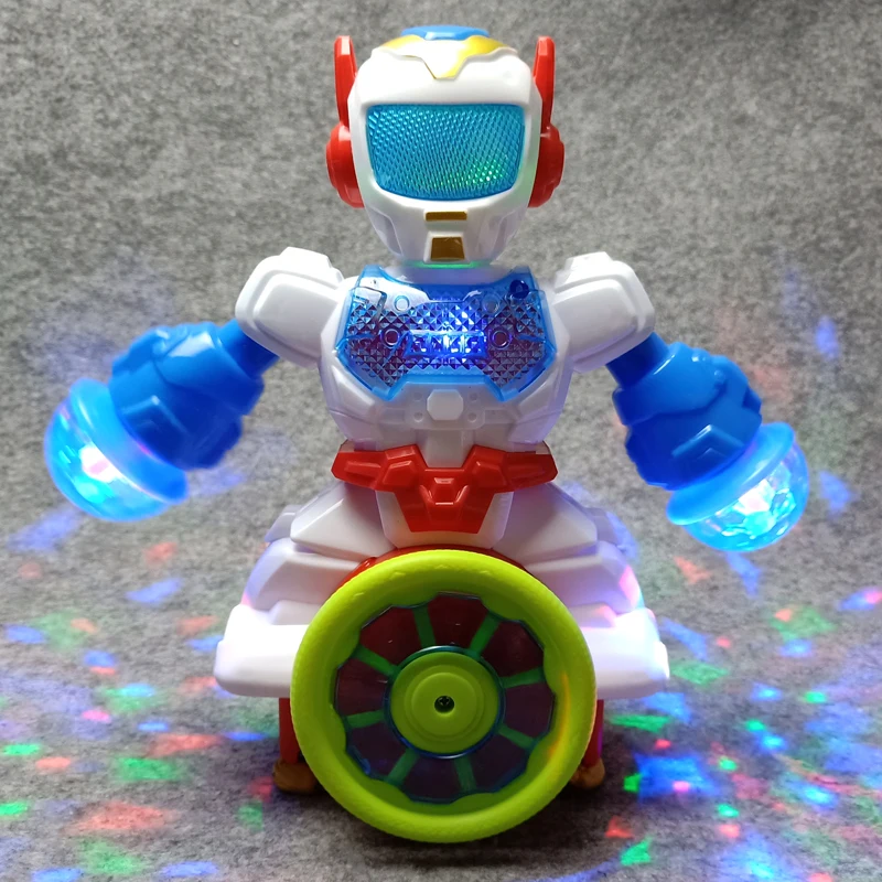 Вращающийся умный космический танец Робот Электронные игрушки для ходьбы с музыкальным светильник для детей астронавт игрушка, подарок на Рождество и день рождения