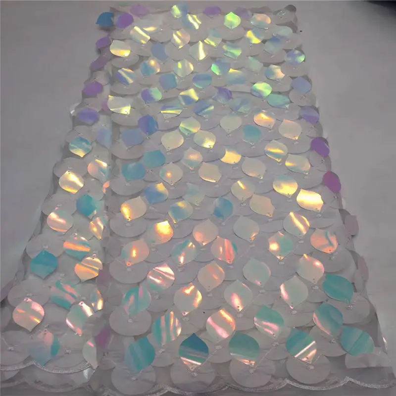 

2019 High Quality French 3D Tulle Beaded African Lace Fabric Sequins Embroidered Nigerian Lace Fabrics For Wowen Dress JX2246B-1