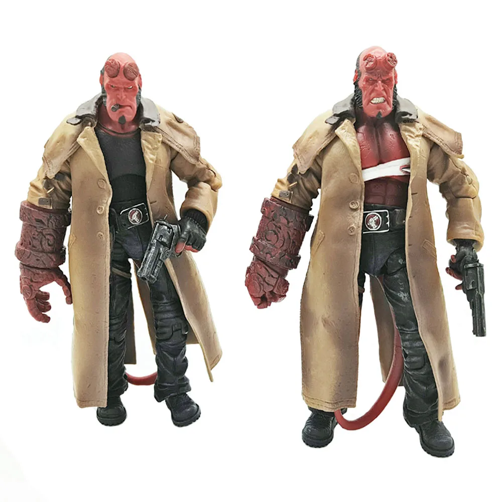 MEZCO Hellboy с портсигар вариант Samaritan ПВХ 3 вида стилей фигурку Коллекционная модель
