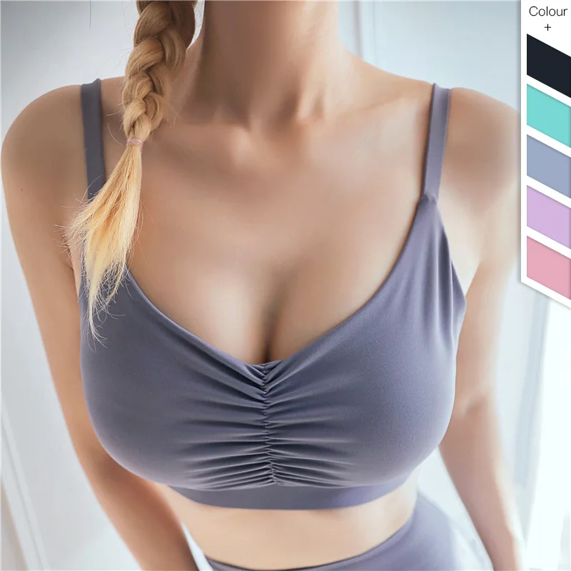

OCQBI 2019 New Sexy Solid color Sports Bra Push Up Fitness Running Yoga Gym Fitness Breathable Sports underwear