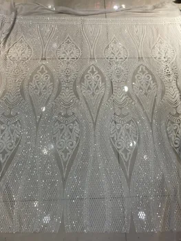 

best quality Sat-10733 embroidered African Tulle Lace Fabric African French Lace Fabric with embroidery