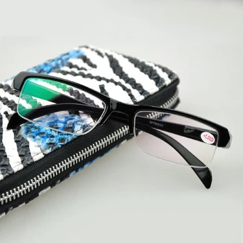 

Unisex Fashion Semi-rimless Frame Eye Glasses Men Business Eyewear Black Clear Lens Myopia Glasses Frame -1,-1.5,-2,-2.5,-3,-4