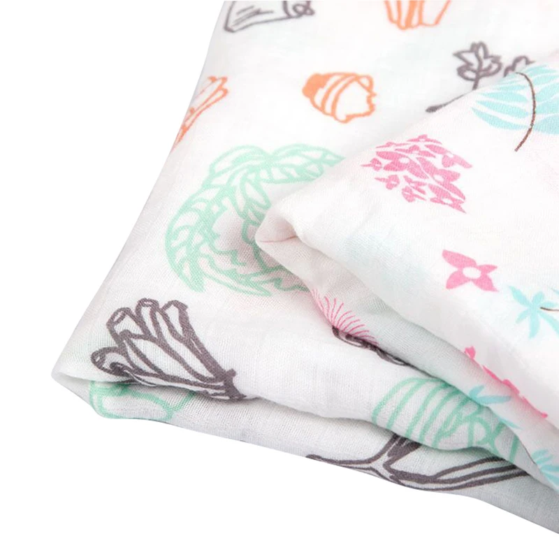 Муслиновое бамбуковое Хлопковое одеяло для новорожденного модное мягкое одеяло s для новорожденного От 0 до 3 лет мягкий дышащий чехол для детской коляски
