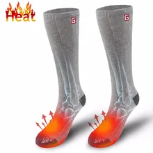 Носки с подогревом для хронически холодных ног для женщин и мужчин холодные уличные спортивные 3,7 напряжения термо-носки
