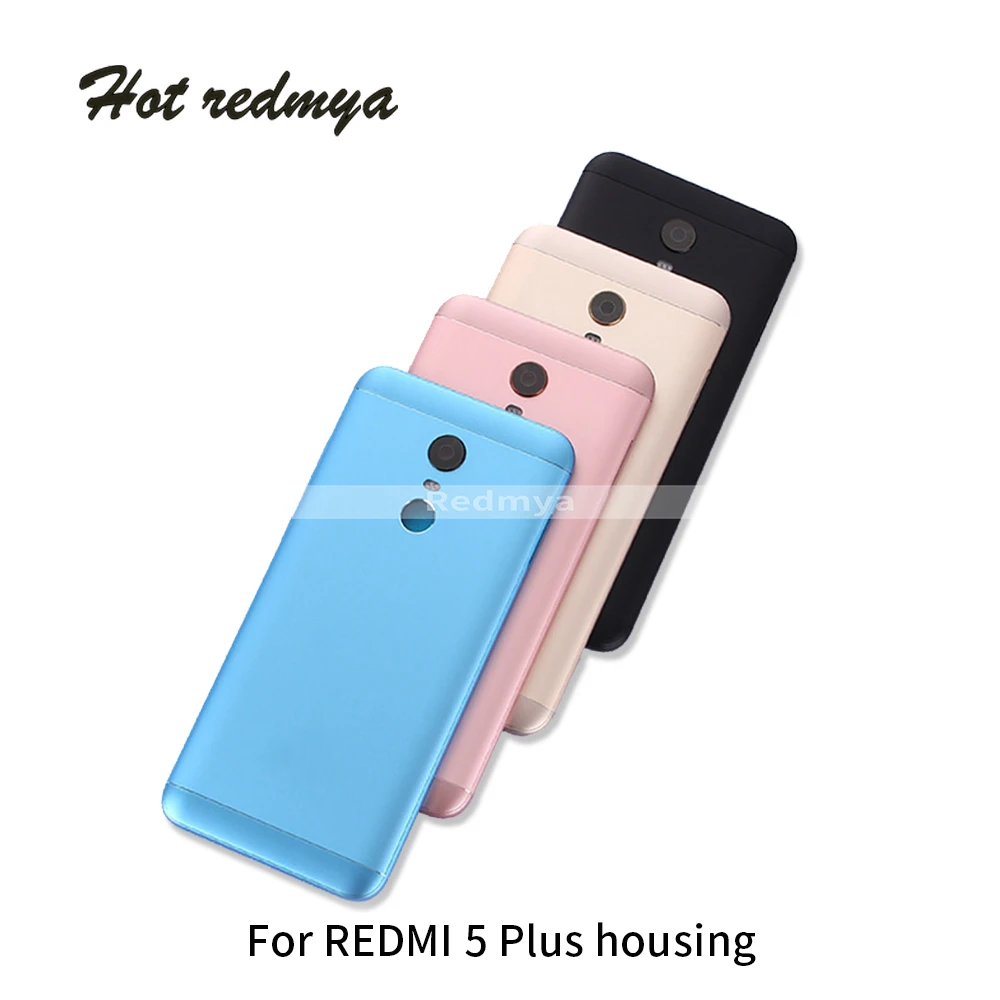 

Battery Back Cover For Xiaomi Redmi 5 Plus Battery Back Cover Metal Rear Door Housing + Side Key Replacement Repair Spare Parts