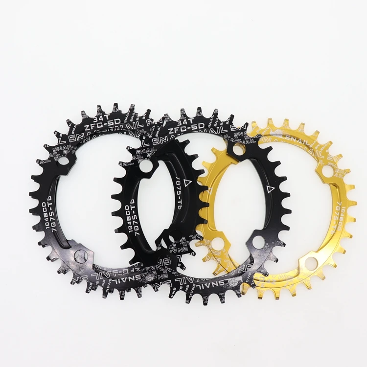 SNAIL Chainring 104 BCD Овальный 32T 34T 36T 38T зуб MTB горный велосипед кольцо цепи велосипеда зубная пластина chainwheel 104BCD