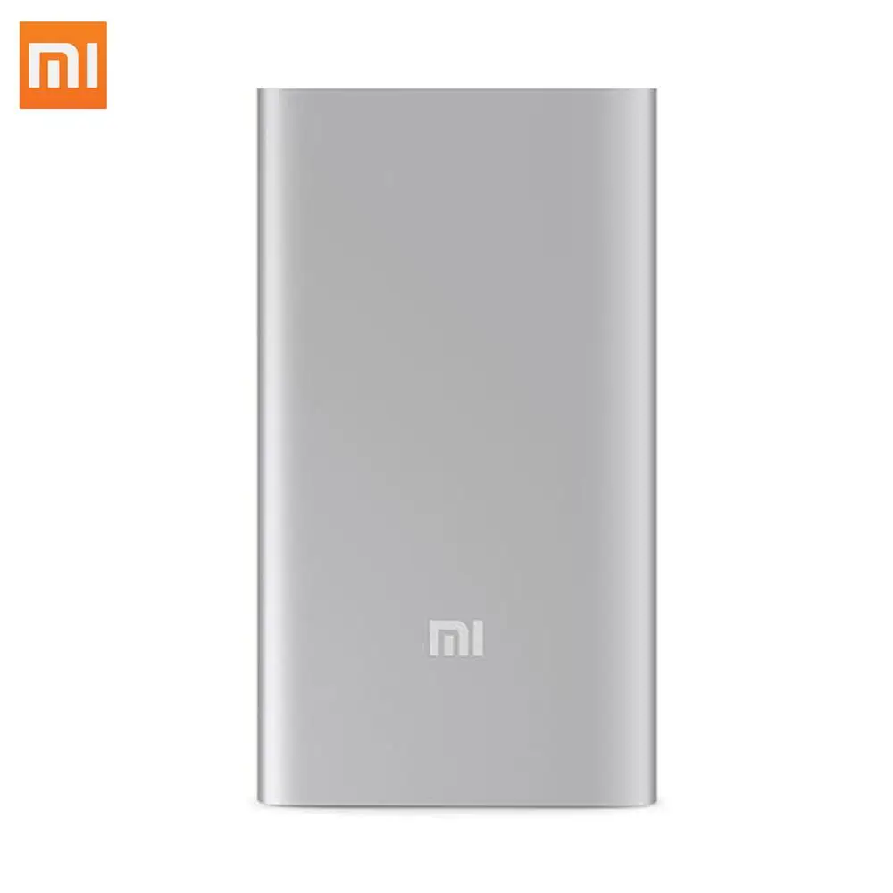 

Original Xiaomi Power Bank 5000mAh 2 Portable Charger Slim Xiomi Powerbank 5000 Li-polymer External Battery With Silicone Case