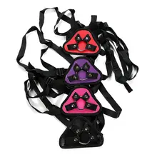 grey velvet strap on Alternative same-sex ,bondage sex restraint Big Dildo Strap on dildo harness Fit for Different Size Penis
