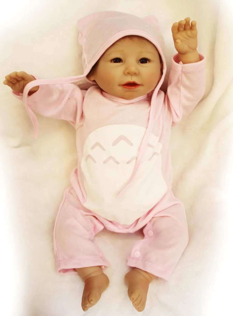 

Pursue 20"/50 cm Adorable Real Touch Reborn Baby Doll Alive Soft Silicone Lifelike Baby Doll for Kids Girls Boys Playmate Gift