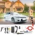 80 w 12 v DC Portatile di Lavaggio Auto Ad Alta Pressione Auto Lavatrice Elettrica Pulita Pistole Veicolo Dispositivo di Strumenti di Cura kit Con Adattatore