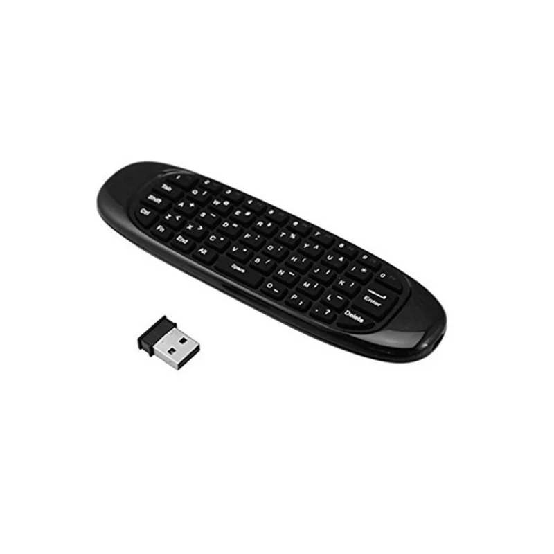 

6 axes Gyroscope C120 Fly Air Mouse Wireless TV BOX Keyboard 2.4G Rechargeable Remote Controller for Android Linux Windows Mac