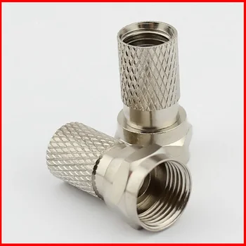 

50pcs 75-5 Snap & Seal F Connector Waterproof RG6 Coax Compression Connector Imperial/British Standard for 2 or 4 Shielding Coax