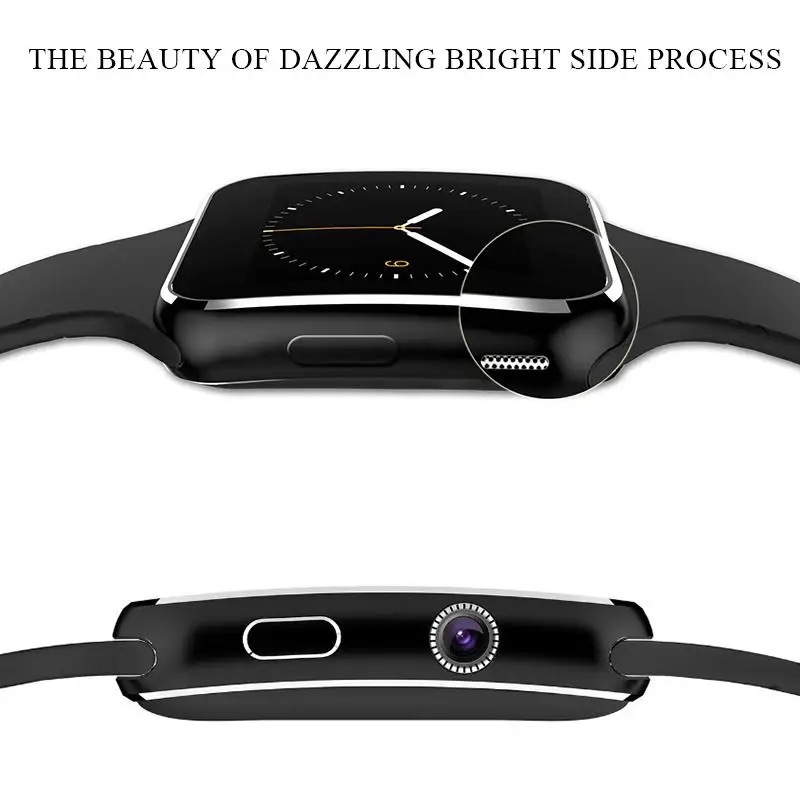 

Bluetooth smart watch X6 sports step counter smart watch camera support SIM card for Xiaomi Android iPhone men and women must