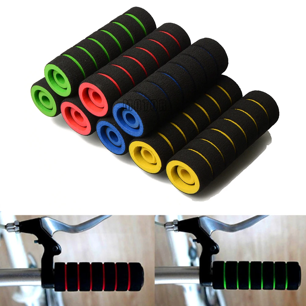 

Motorcycle Sponge Handle Bar Grips Anti-skid Shock-absorbing Soft Bike Bicycle Grips Handlebar Fits For Most Motorcycle 22mm