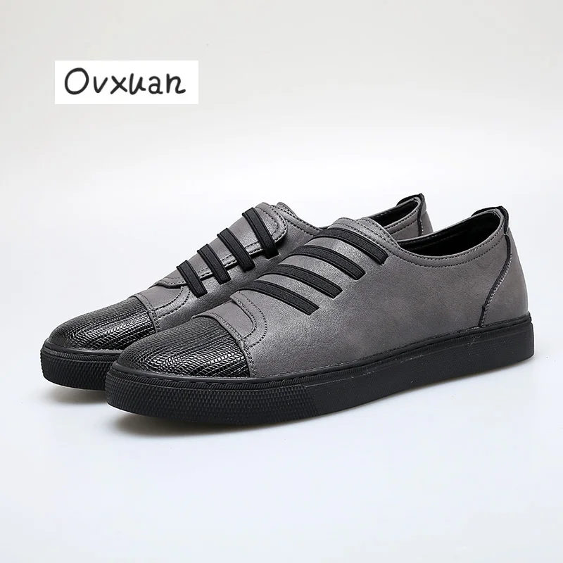 

2017 New Shell Toe Casual Shoes with Striped Design Party and Street Cowhide Men Loafers England Style Outdoor Walking Men Flats