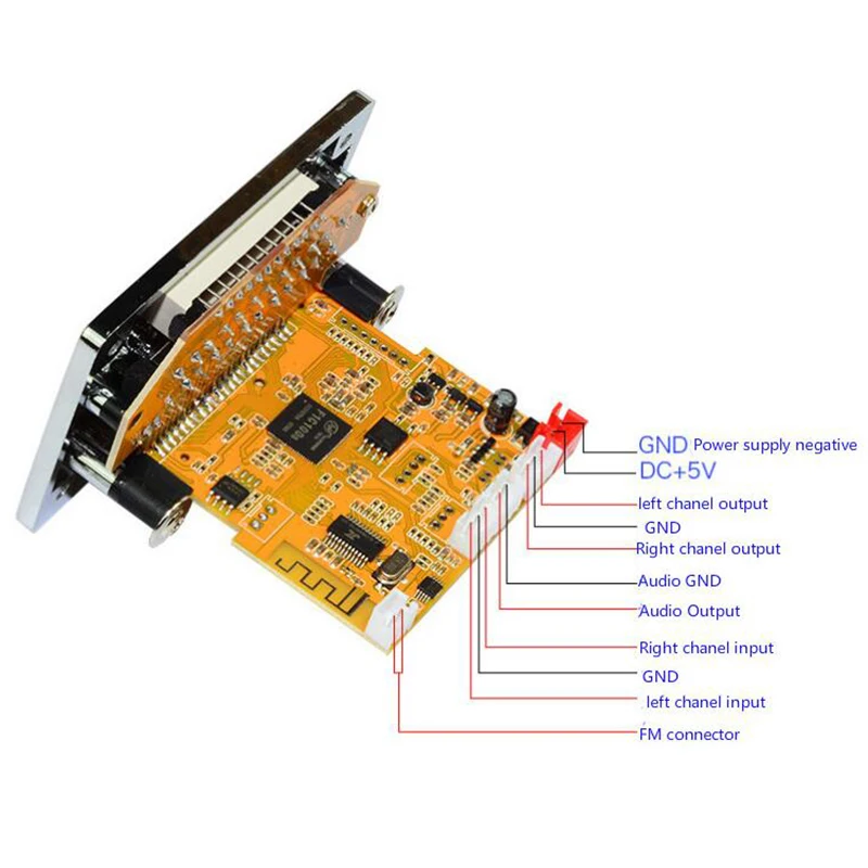 Bluetooth приемник 2 в 1 аудио видео декодер Ape Flac Wav Mp3 декодирование доска Dts Mp5 Hd видео декодирование Sd памяти карты игрок