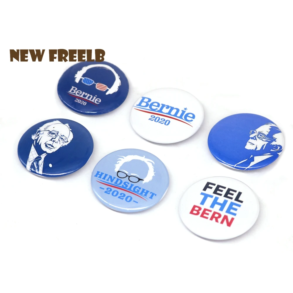 6 шт./компл. 1 45 &quotБерни Сандерс Feel Bern Hindsight 2020 Bernie Vector Pin back Button броши для женщин и