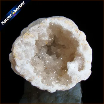 

127g Natural Stone Egg Shape Raw Geode Mineral Quartz Crystal Cluster Druzy Drusy Elestial Skeletal Agates Specimen LS525