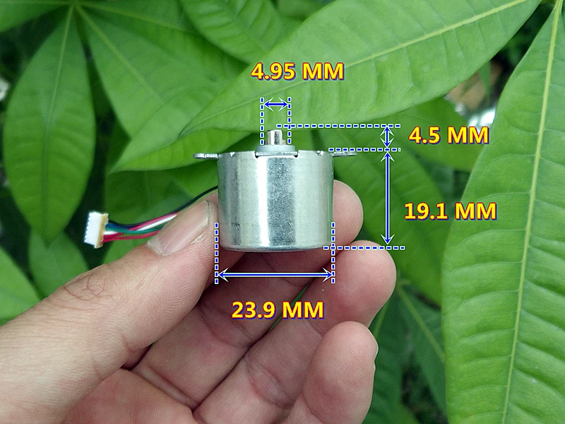 24BYJ DC 12V шаговый двигатель 2 фазы 6 провод шаговый редуктор угол двигателя: 5,625