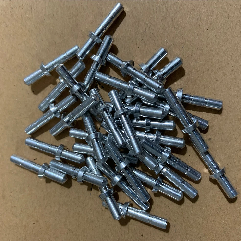 30Pcs Archery Arrow Plastic Nock Aluminum Pins Shaft for ID 6.0mm 4.2mm Arrows