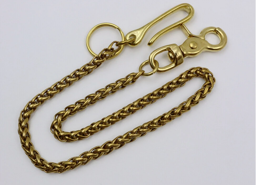 

copper chain hook gain cloth cowboy pants of key chain wallet chain belt chain 45cm