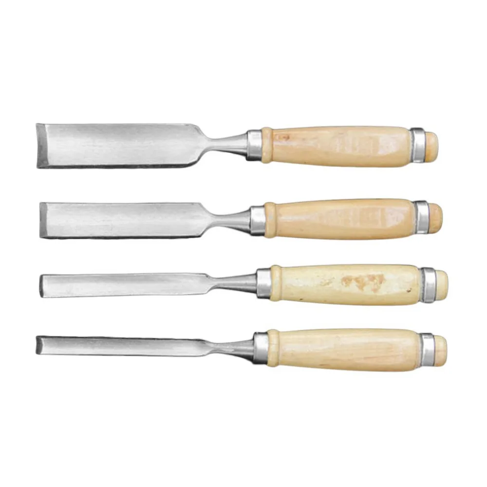 New 4PCS Gouge Set Wood Carving Chisel Tool 8/12/18/25mm Cutting Edge