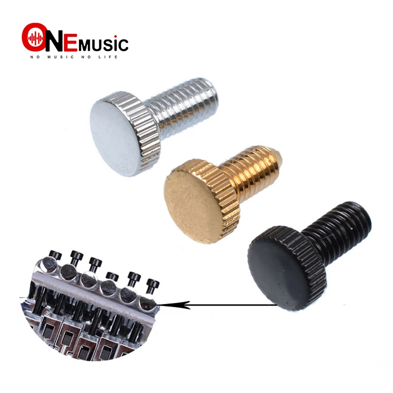 6pcs Electric Double System Tremolo Bridge Fine Tuning Screws Thread