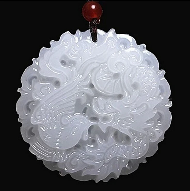 real jade dragon necklace