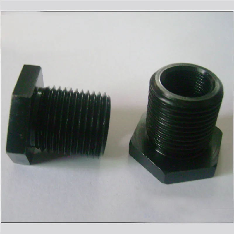 

Black Automotive Car Oil Filter Threaded Adapter 5/8-24 to 3/4-16 2pcs