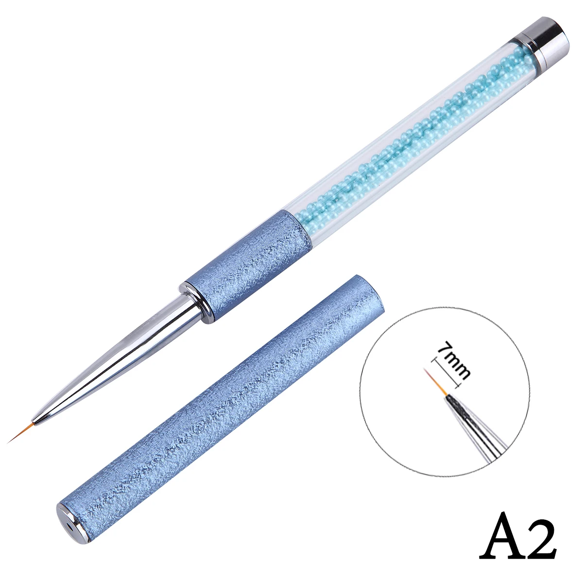 Monja дизайн ногтей французские линии полосы лайнер кисти цветочный дизайн рисунок ручка для рисования DIY Кисти для ногтей инструмент для маникюра - Цвет: a2