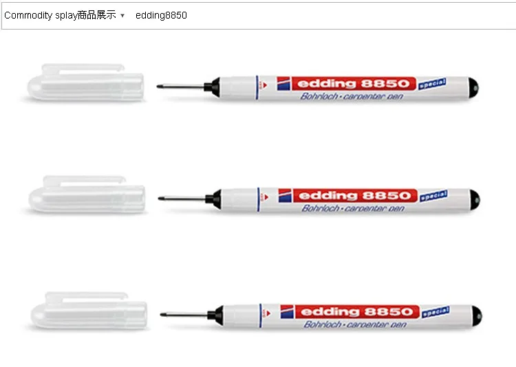 Германия Edding 8850 очень длинный супер тонкий кончик маркер плотник отверстие сверление маркировочная ручка 1 шт