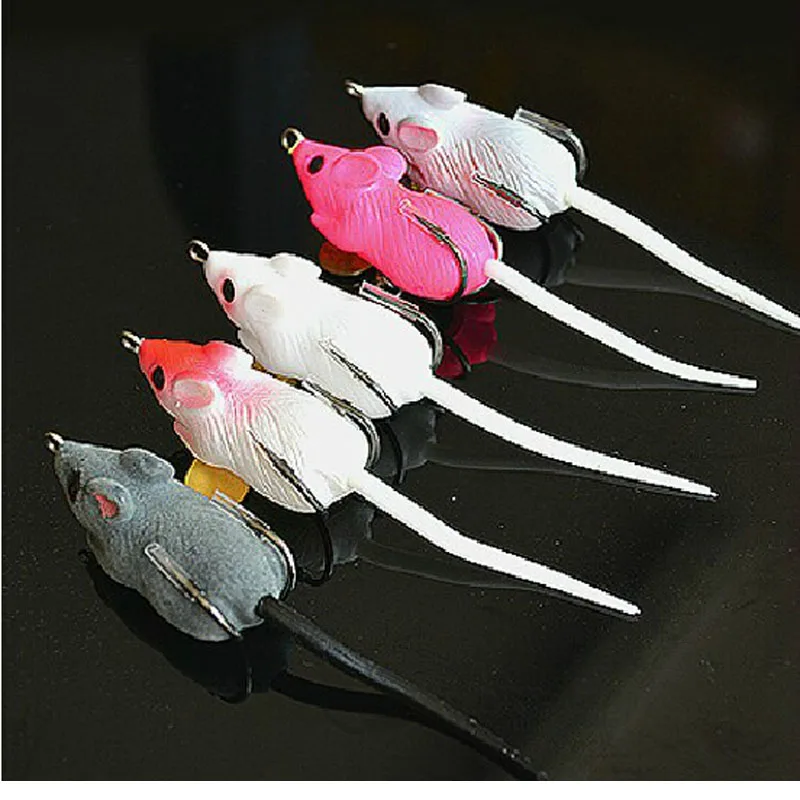 Fishing Rat Frogs Lure Chicken Claw Hooks Silica Mouse Frogs 12g Mice