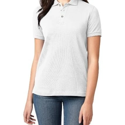 Port Authority L420 Ladies Heavyweight Cotton Pique Polo T-Shirt White - Extra Large (1)