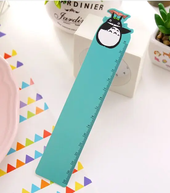 Cute Cartoon PVC tototro Rulers traight Ruler drawing template for Kid School Gift stationery school supply korean papelaria
