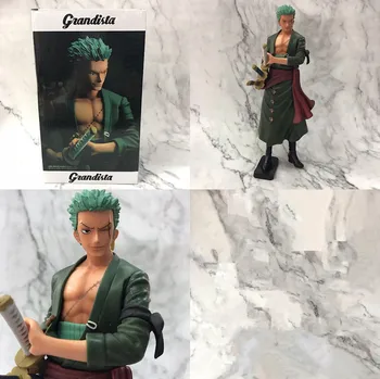 

Anime 27CM One Piece Grandista ROS GROS Roronoa Zoro Mito stream Action Figure PVC Toys Model Gift