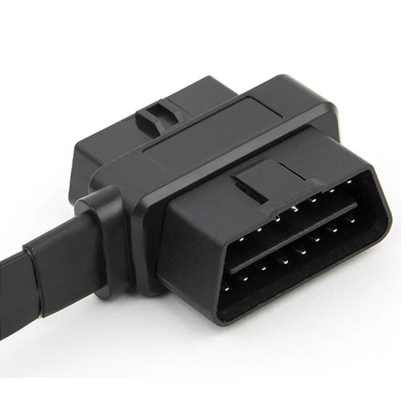 Мужской+ женский плоский провод OBD2 адаптер-удлинитель OBD2 16-pin 16 Pin полный шнур преобразования для автомобиля диагностический сканер разъем JC10