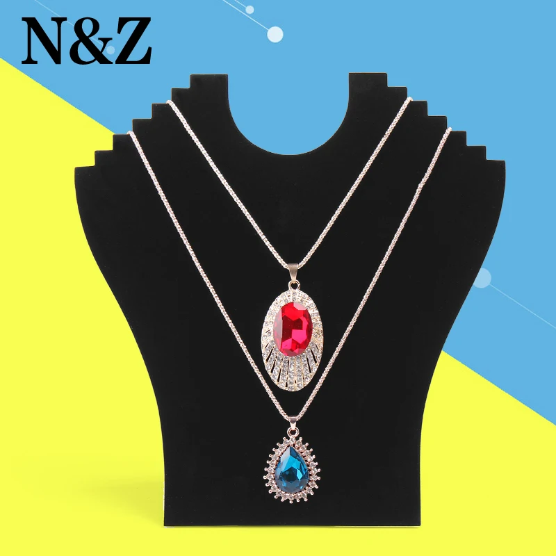 Jewelry Earrings Necklaces Tray BLACK Showcase 1 Inch Height