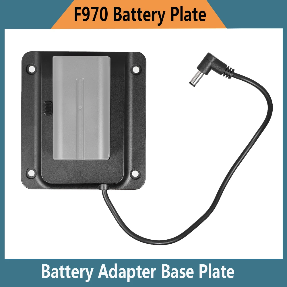 VESA 75mm Battery Adapter Base Plate For Lilliput 4K HDMI Monitor Compatible For Sony NP-F970 F550 F770 F970 F960 F750 Battery monitor battery adapter