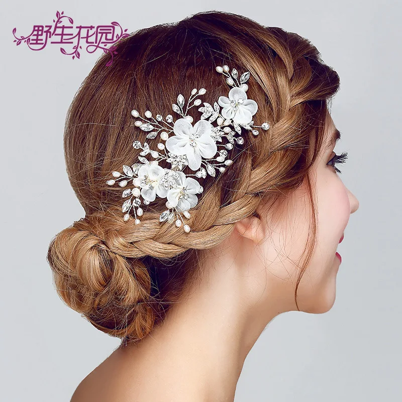 

Bride Headwear Original Design Light Luxurious Wedding Dress Accessories Handmade Marry Ornaments Photography Tiara Jewelry J604