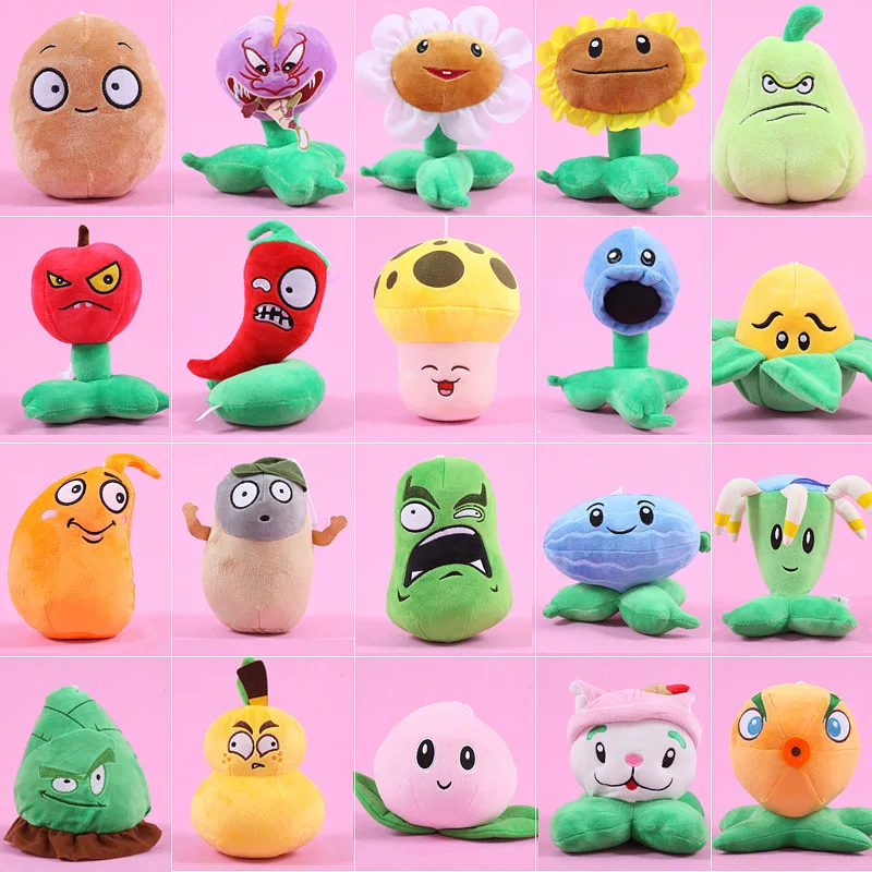 

5pcs/lot Plants vs Zombies Stuffed Plush Toys Fashion Games PVZ Soft Toys Doll for kids Gifts Party Toy SA1217