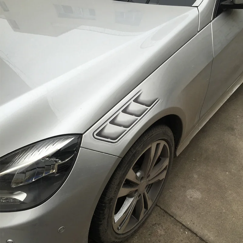 1 set SEEYULE New Arrival 3D Air Vent Style Car Sticker Engine Hood Cover Bonnet Sticker Decoration for Car SUV
