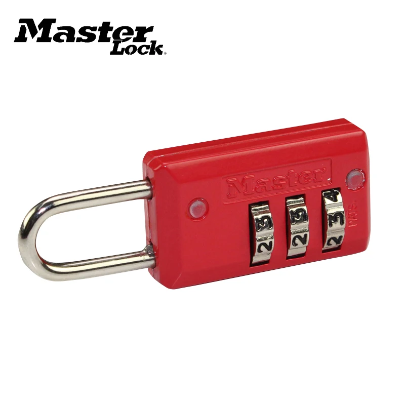 

Master Lock 3 Digit Combination Password Zinc Alloy Security Lock Suitcase Luggage Coded Lock Cupboard Cabinet Locker Padlock