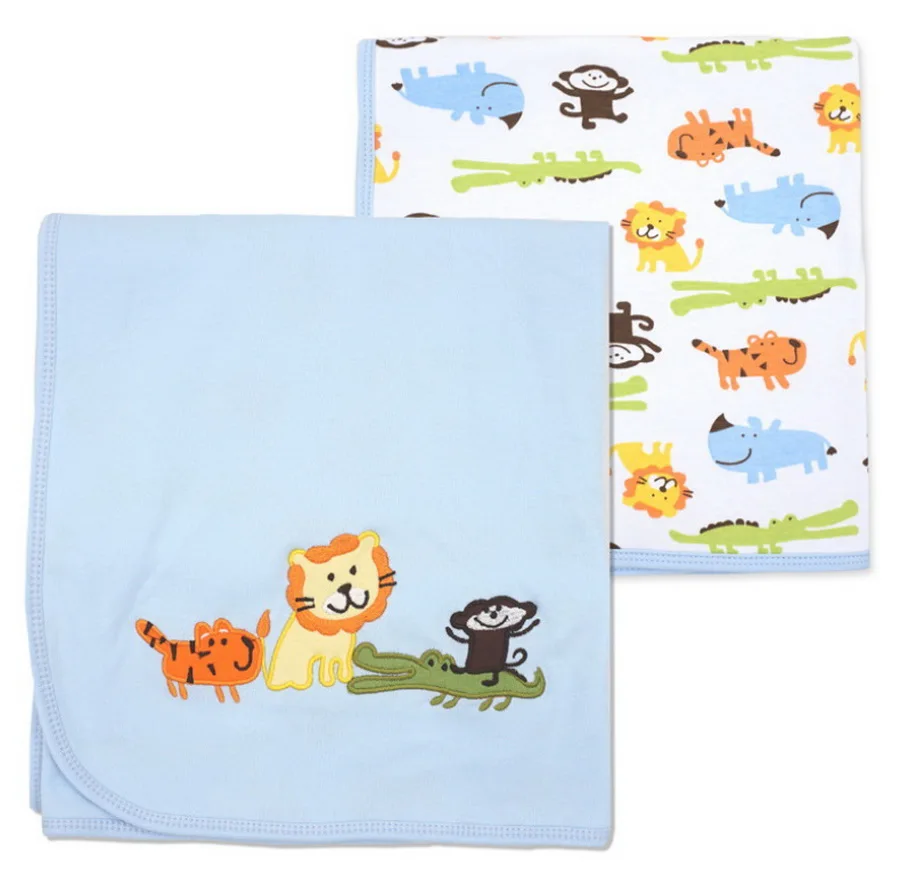  50pcs 75*85cm   Swaddle 면화  담요 Swaddle 2 레이어 거즈 베이비 랩 목욕 타워 여름 얇은 이불