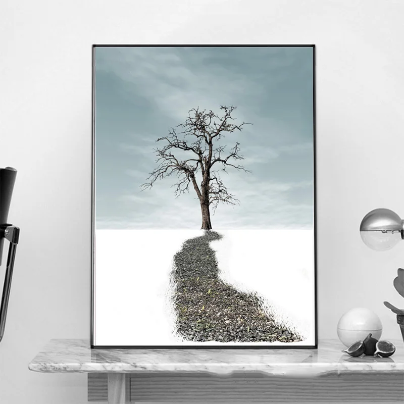 N-rdico-Cartaz-Cartazes-E-Impress-es-Da-Parede-Da-rvore-Branca-de-Neve-Estrada-decora (3)