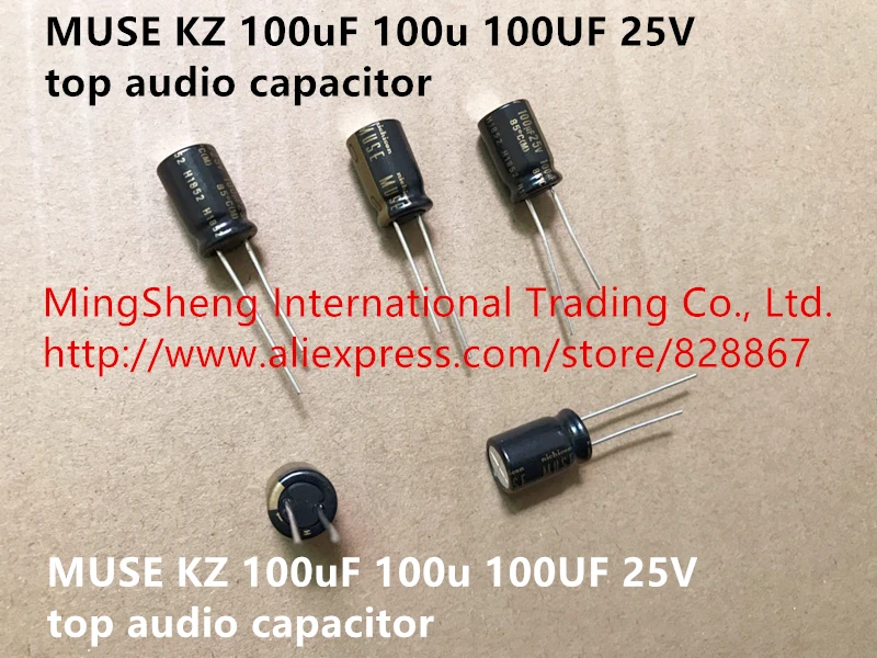 

Original new 100% MUSE KZ 100uF 100u 100UF 25V top audio capacitor (Indutor)