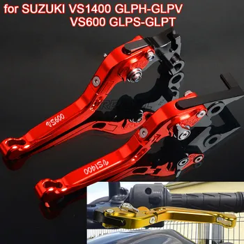 

For SUZUKI VS600 GLPS-GLPT VS1400 GLPH-GLPV CNC Aluminum Motorbike Brake Clutch Levers Foldable Extendable Adjustable
