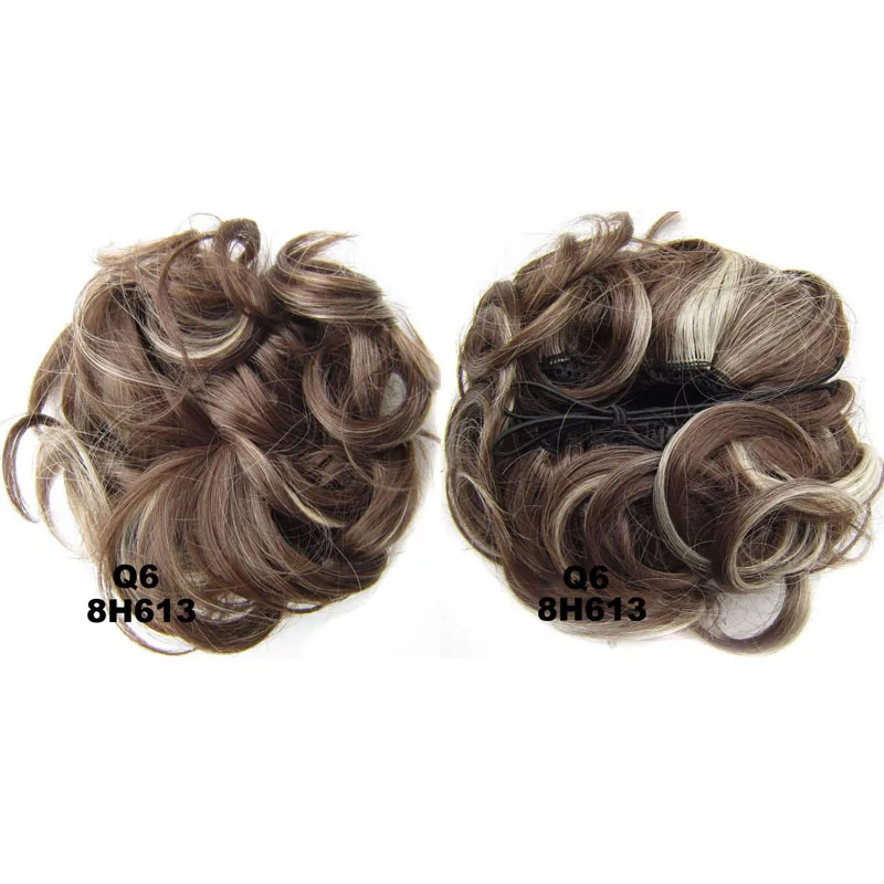 Jeedou Synthetic Curly Hair Chignon Bun Pad Rubber Band 60g Chic and Trendy Hottest Hair Trends Hairpieces