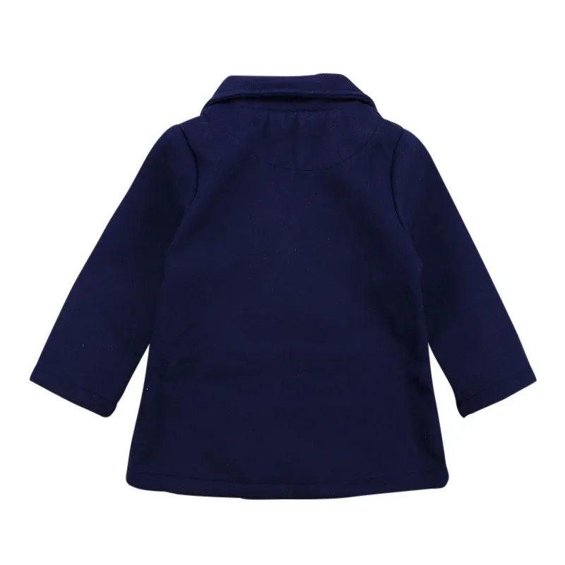 Детская весенне-осенняя ветрозащитная куртка с длинными рукавами для колледжа Детское пальто для девочек однотонная верхняя одежда с длинными рукавами для малышей, пальто