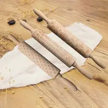 Горячая Валентина Письмо Сердце цветок тиснение Скалка деревянная Скалка тесто ролик инструмент для выпечки