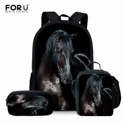 FORUDESIGNS/детские школьные сумки с принтами животных Mochila Книга сумка для подростков мальчиков и девочек школьные сумки ортопедические